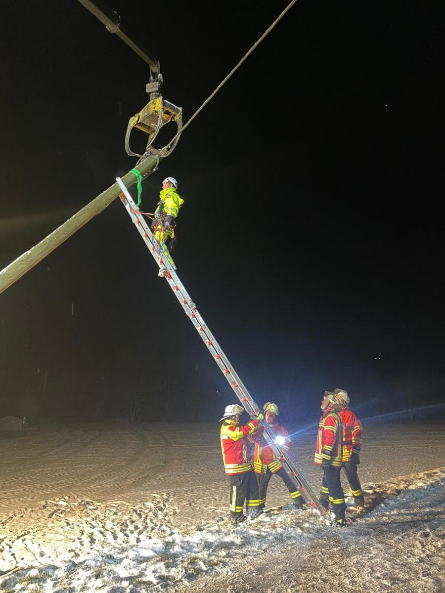 Auto gegen Strommast