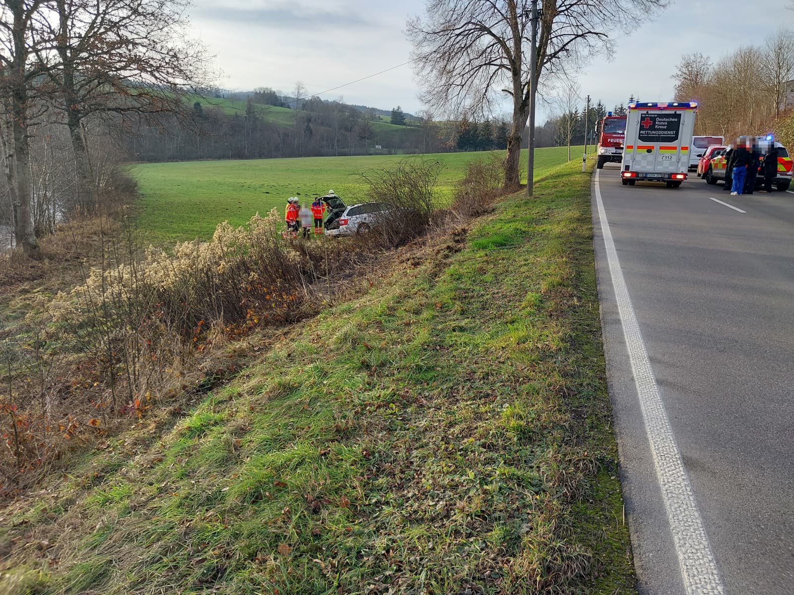Verkehrsunfall mit Überschlag