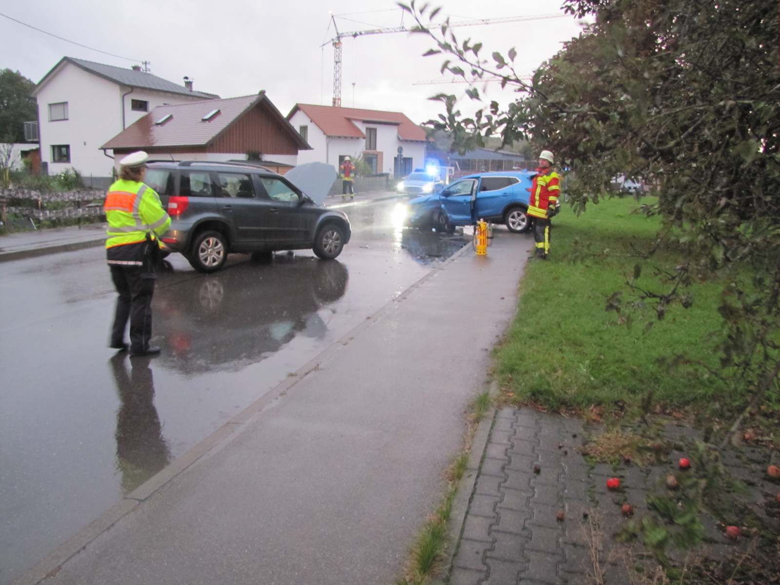 F1 - PKW mit Rauchentwicklung